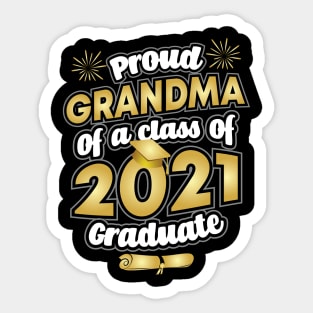 Proud Grandma of a 2021 Graduate Graduation Sticker